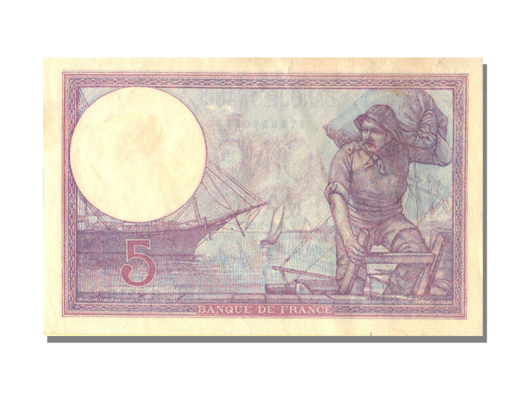 Biljet, Frankrijk, 5 Francs, 5 F 1917-1940 ''Violet'', 1925, 1925-06-04, SUP