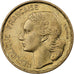 Francia, 20 Francs, Guiraud, 1951, Beaumont - Le Roger, Aluminio - bronce, MBC
