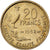 Francja, 20 Francs, Guiraud, 1952, Paris, Aluminium-Brąz, AU(55-58), KM:917.1