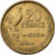 Frankreich, 20 Francs, Guiraud, 1953, Paris, Aluminum-Bronze, VZ, KM:917.1