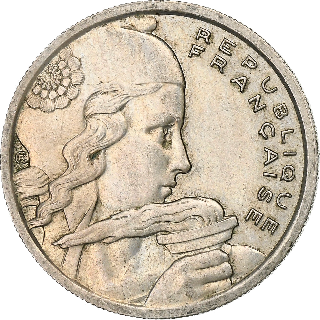 Francia, 100 Francs, Cochet, 1955, Rame-nichel, SPL-, KM:919.1