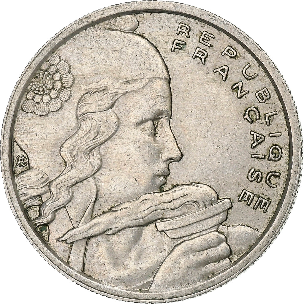 Francia, 100 Francs, Cochet, 1955, Rame-nichel, BB, KM:919.1