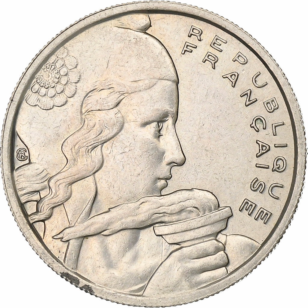 Francia, 100 Francs, Cochet, 1955, Rame-nichel, BB+, KM:919.1