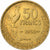 Francja, 50 Francs, Guiraud, 1952, Paris, Aluminium-Brąz, AU(55-58), KM:918.1