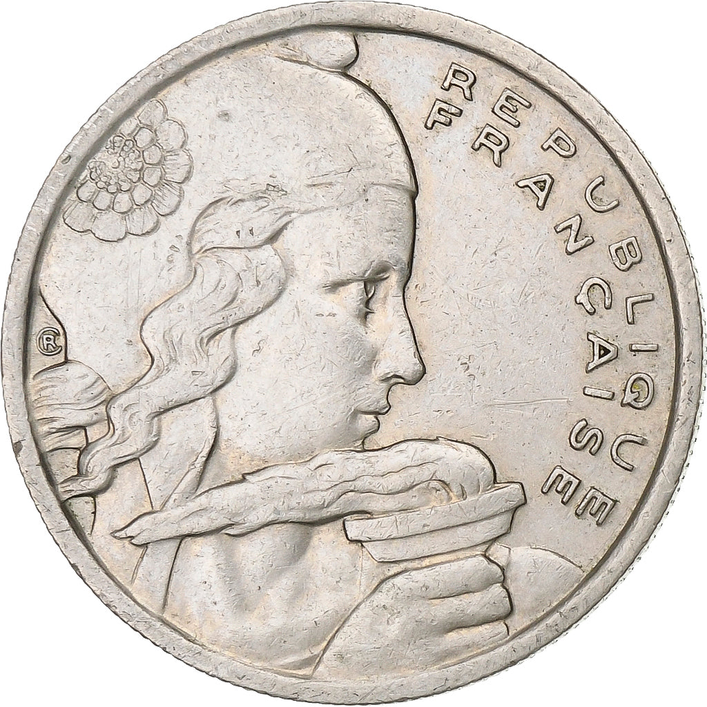 Francia, 100 Francs, Cochet, 1958, Rame-nichel, BB, KM:919.1