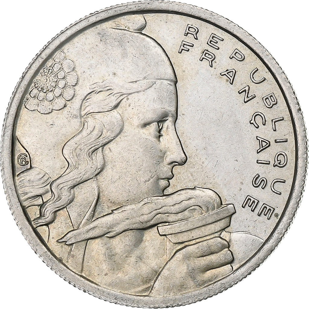 Frankrijk, 100 Francs, Cochet, 1958, Cupro-nikkel, PR, KM:919.1