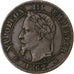 Frankrijk, Napoleon III, 2 Centimes, Napoléon III, 1862, Bordeaux, Bronzen