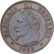 France, Napoleon III, 2 Centimes, Napoléon III, 1862, Bordeaux, Bronze