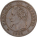 Francia, Napoleon III, 2 Centimes, Napoléon III, 1862, Paris, Bronce, MBC