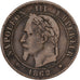 France, Napoleon III, 2 Centimes, Napoléon III, 1862, Paris, Bronze, VF(30-35)