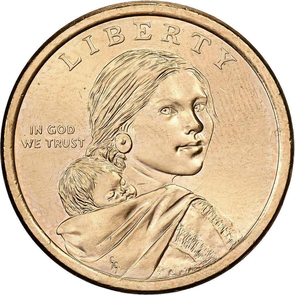 United States, Dollar, Native American Dollar - Hiawatha belt reverse, 2010