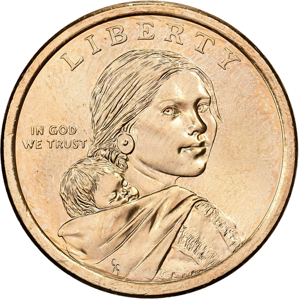 Estados Unidos, Dollar, Native American Dollar - Planting crops reverse, 2009
