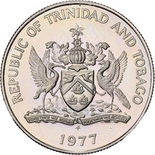 Trinité-et-Tobago, 25 Cents, 1977, Cupro-nickel, PROOF DETAILS, KM:32