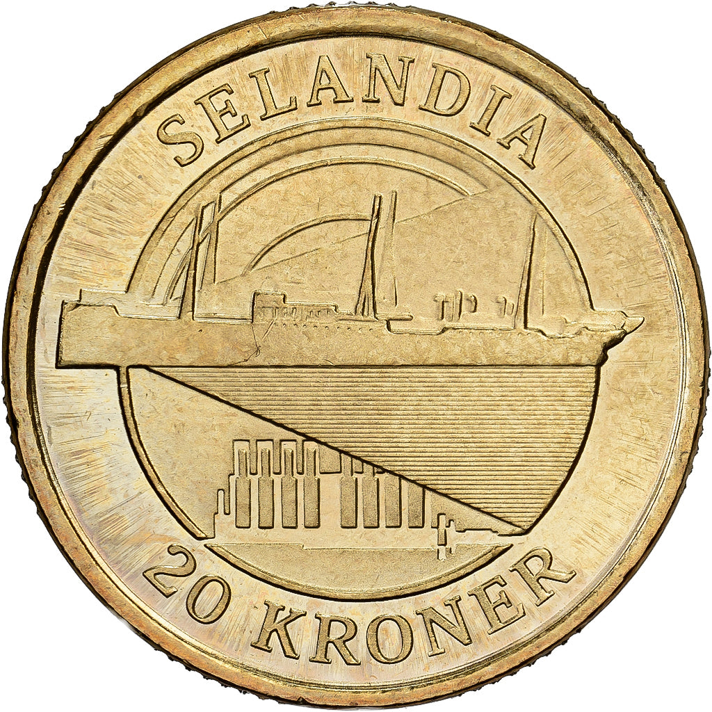 Dinamarca, Margrethe II, 20 Kroner, 2008, Copenhagen, Alumínio-Bronze, MS(63)