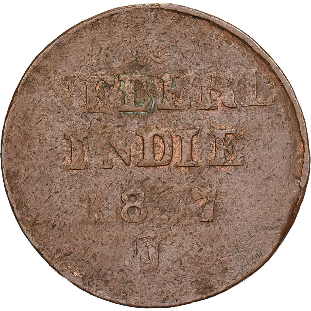 Pays-Bas, SUMATRA, ISLAND OF, 2 Cents, Double Duit, 1837, Utrecht, Cuivre, TB