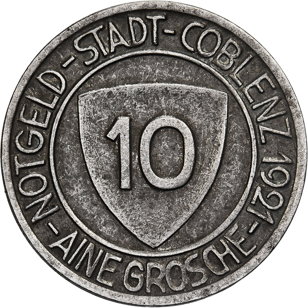 Germany, 10 Pfennig, 1921, Iron, AU(50-53), KM:20