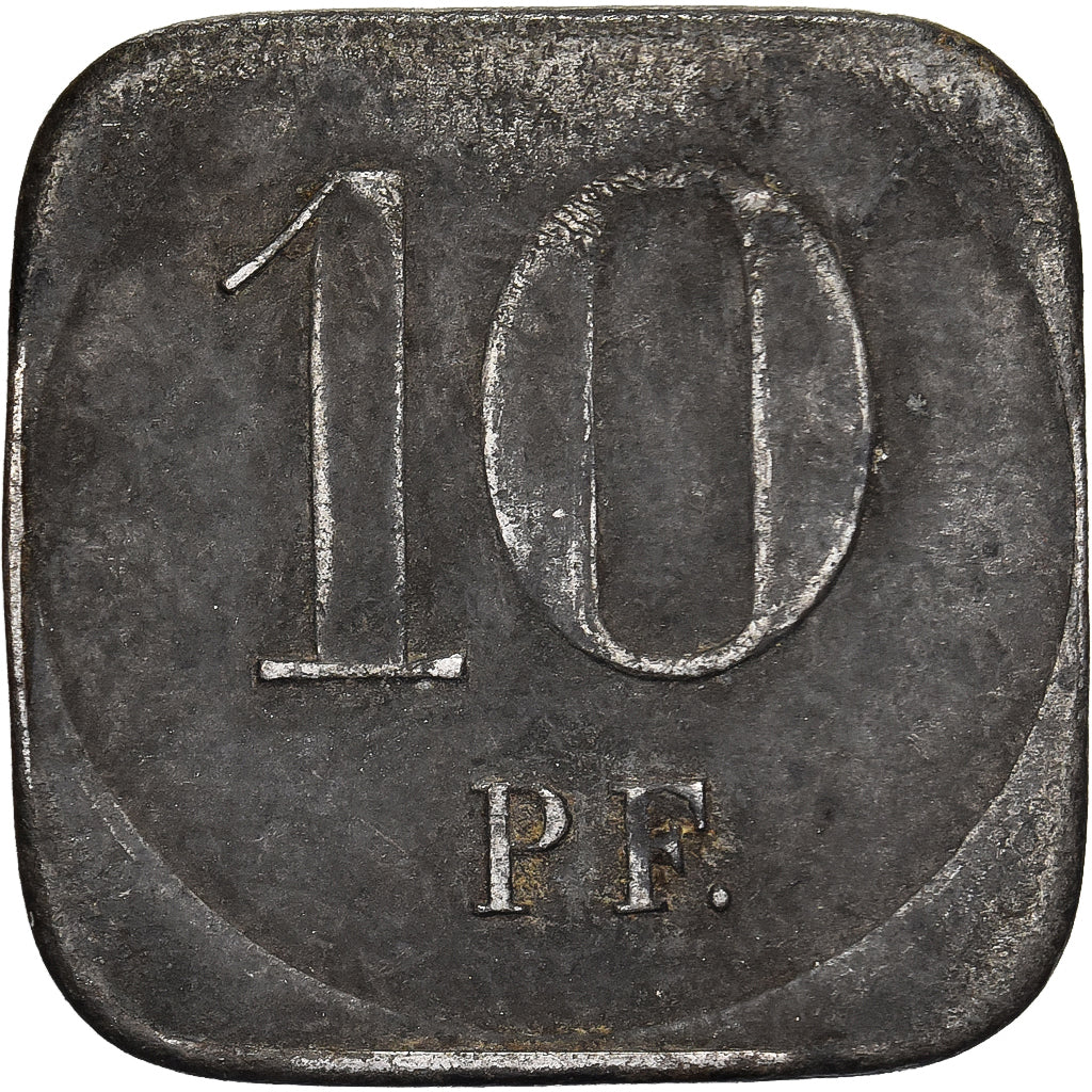 Weimar Republic, 10 Pfennig, 1919, Zinc, EF(40-45), KM:26