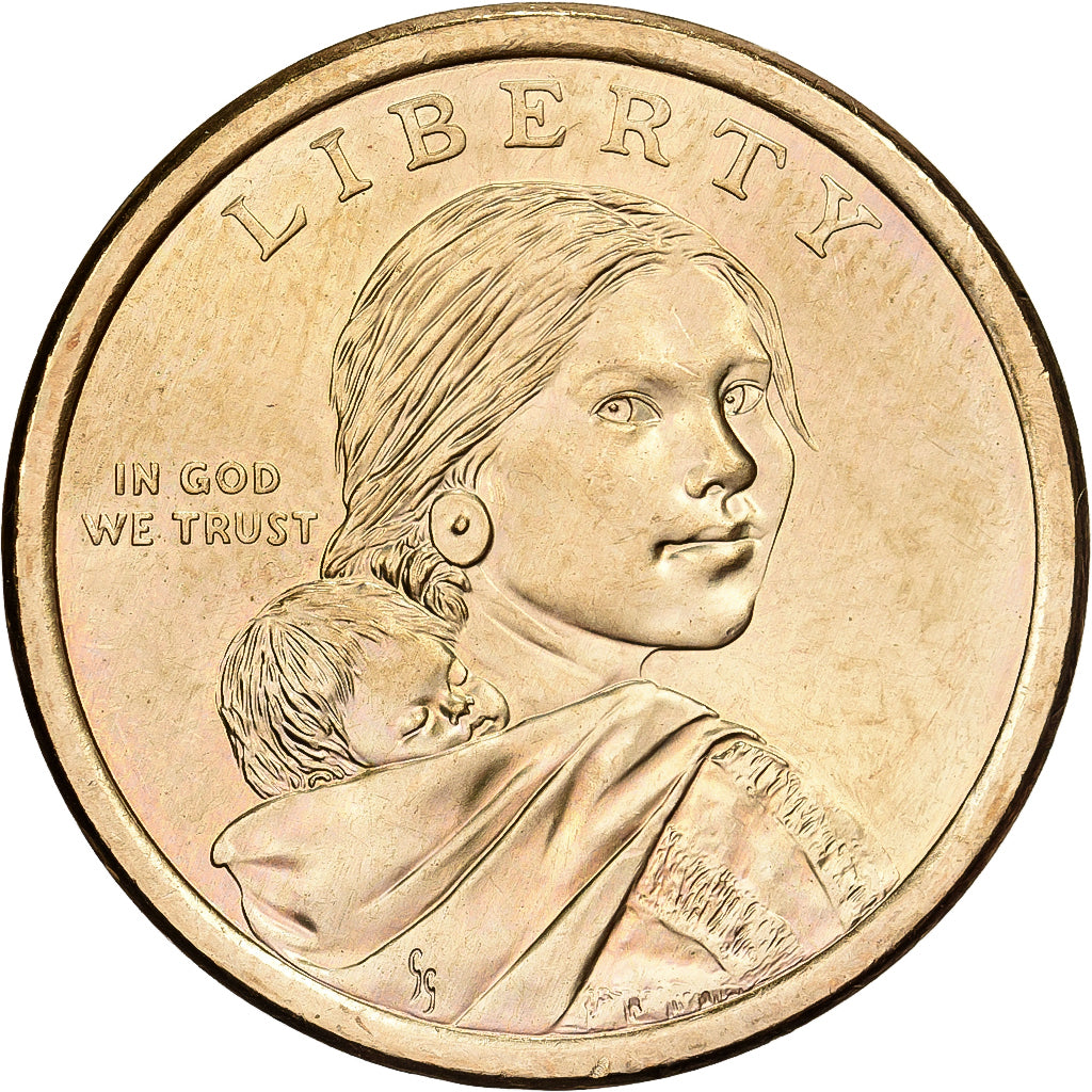 United States, Dollar, Native American Dollar - Hiawatha belt reverse, 2010