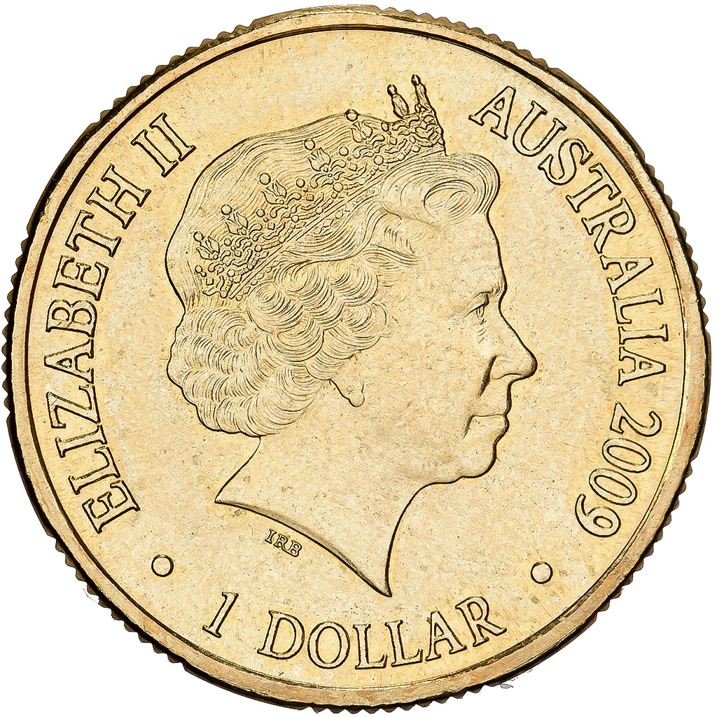 Australia, Elizabeth II, Dollar, 2009, Royal Australian Mint, Aluminum-Bronze