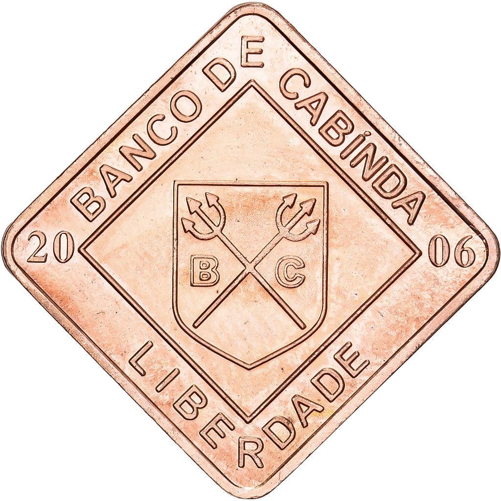 Cabinda, 2 Centavos, 2006, Cuivre plaqué acier, FDC, KM:11