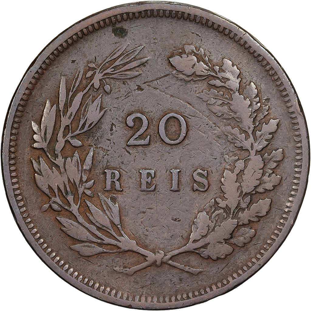 Portugal, Carlos I, 20 Reis, 1892, Lisbon, Bronze, VF(30-35), KM:533