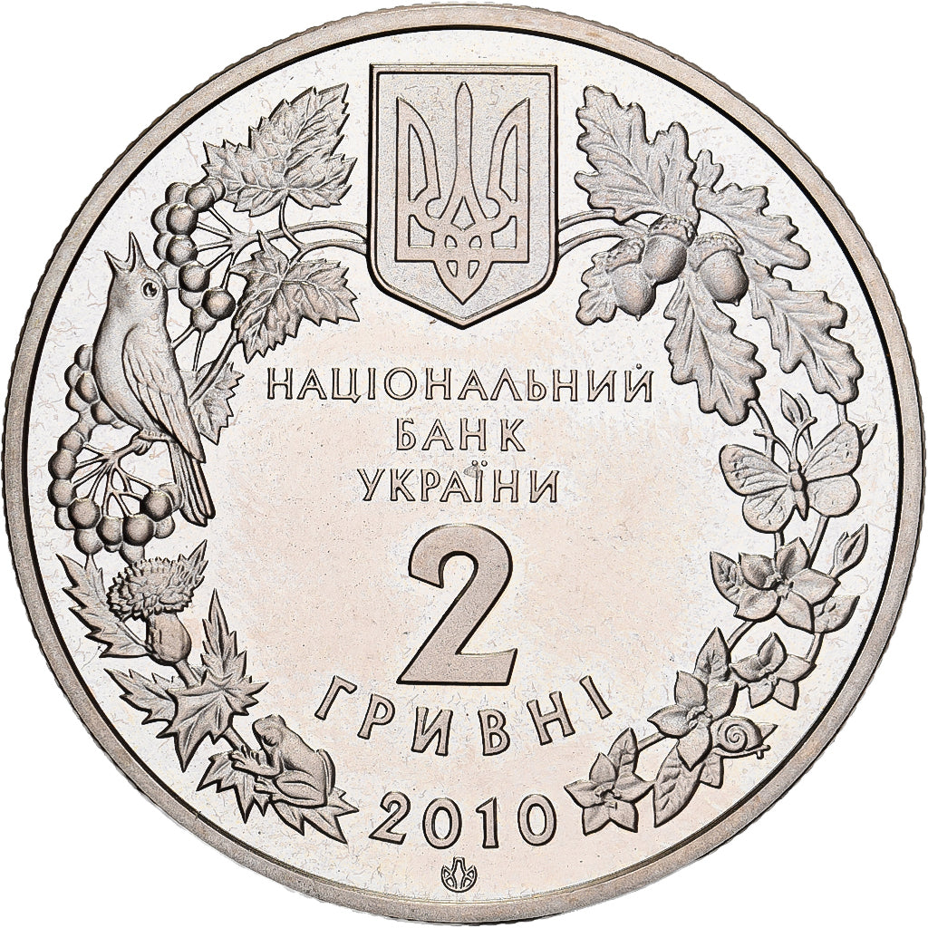 Ucrania, 2 Hryvni, 2010, Kyiv, Cobre - níquel, SC, KM:593