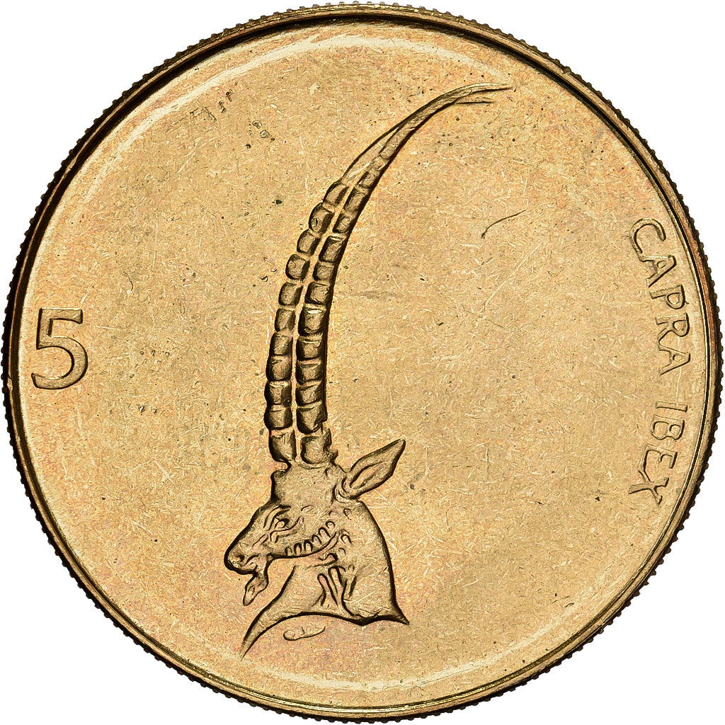 Slovenia, 5 Tolarjev, 1994, Nichel-ottone, FDC, KM:6