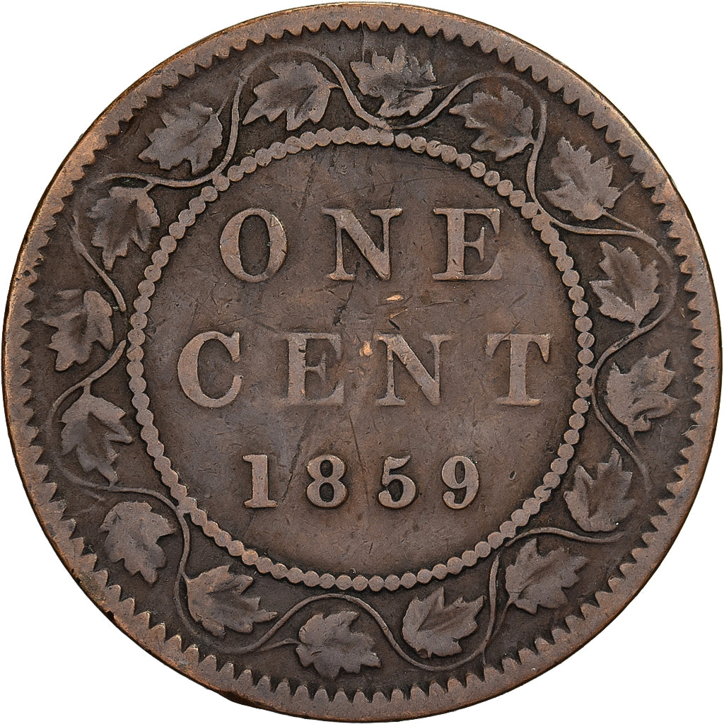 Canada, Victoria, Cent, 1859, Bronze, TB+, KM:1