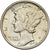 USA, Dime, Mercury Dime, 1942, Philadelphia, Srebro, AU(55-58), KM:140
