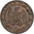 Frankreich, Napoleon III, 2 Centimes, Napoléon III, 1862, Paris, Bronze, SS