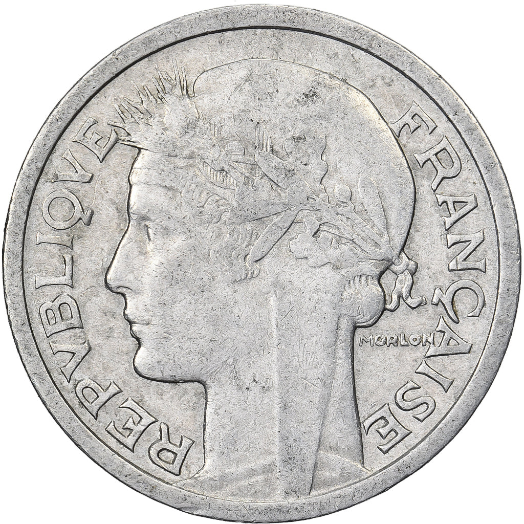 Frankreich, Franc, Morlon, 1945, Beaumont - Le Roger, Aluminium, SS, KM:885a.2