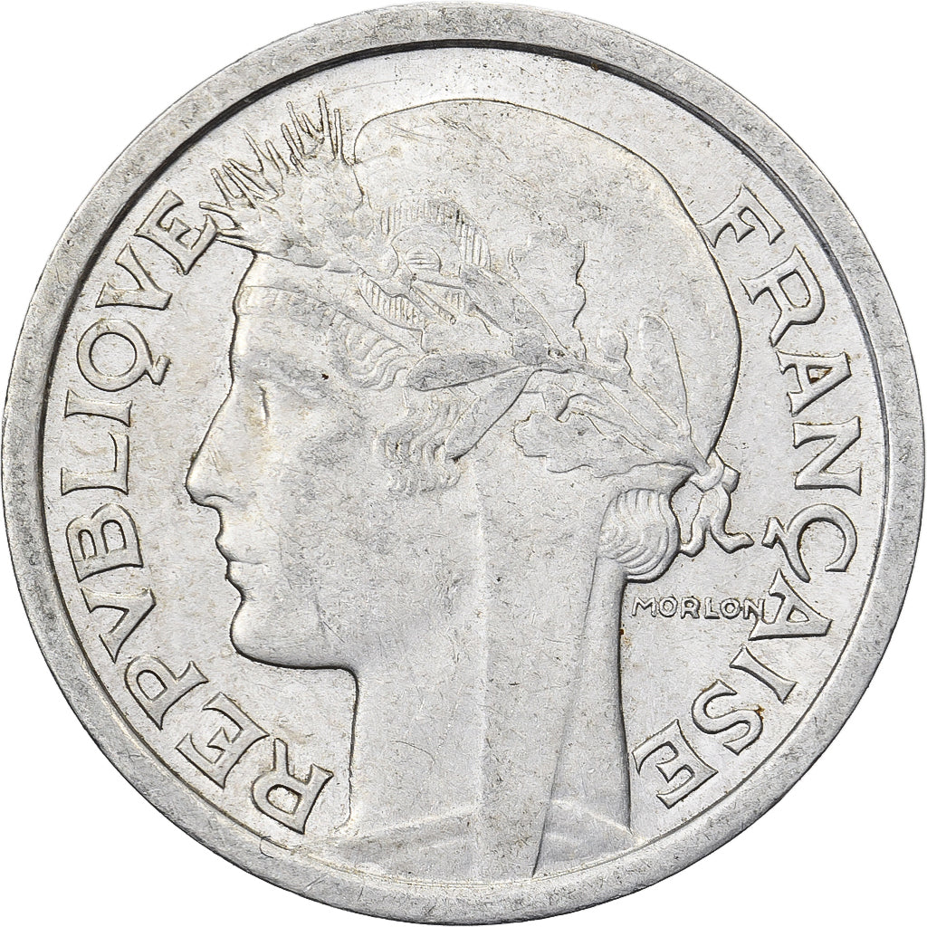 Frankreich, Franc, Morlon, 1948, Beaumont - Le Roger, Aluminium, SS, KM:885a.2