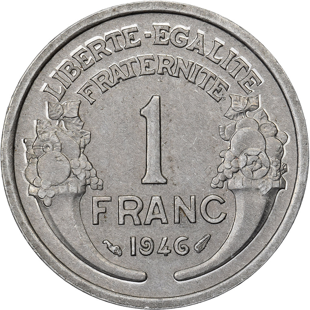 Frankreich, Franc, Morlon, 1946, Paris, Aluminium, SS, KM:885a.1