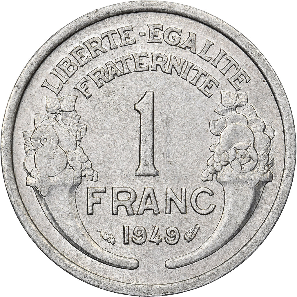 Frankreich, Franc, Morlon, 1949, Paris, Aluminium, VZ, KM:885a.1