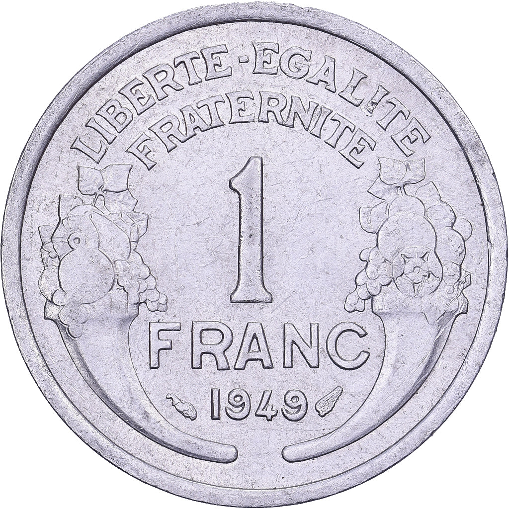 Frankreich, Franc, Morlon, 1949, Aluminium, SS, KM:885a.1