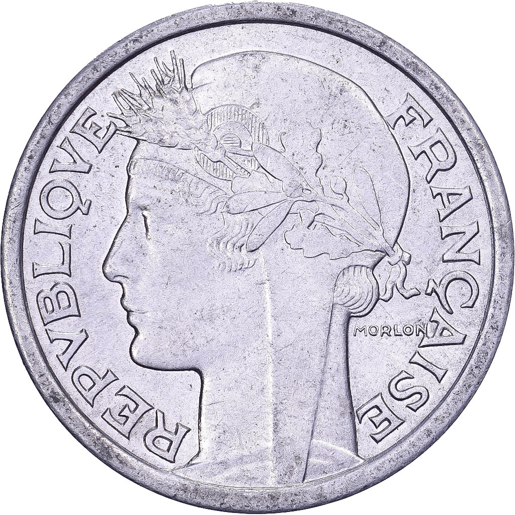 França, 1 Franc, Morlon, 1957, Beaumont le Roger, Alumínio, AU(50-53)