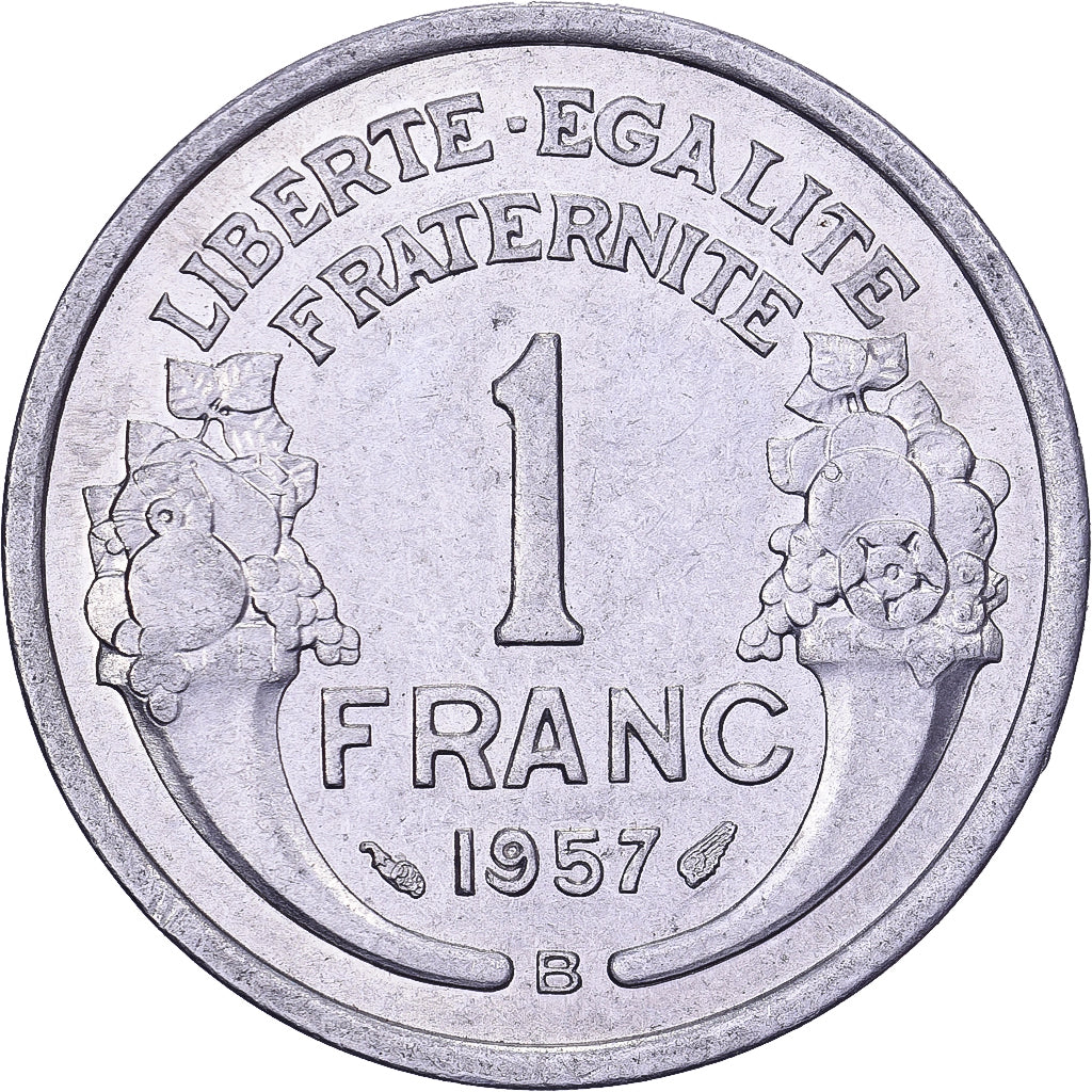França, Franc, Morlon, 1957, Beaumont - Le Roger, Alumínio, AU(50-53)