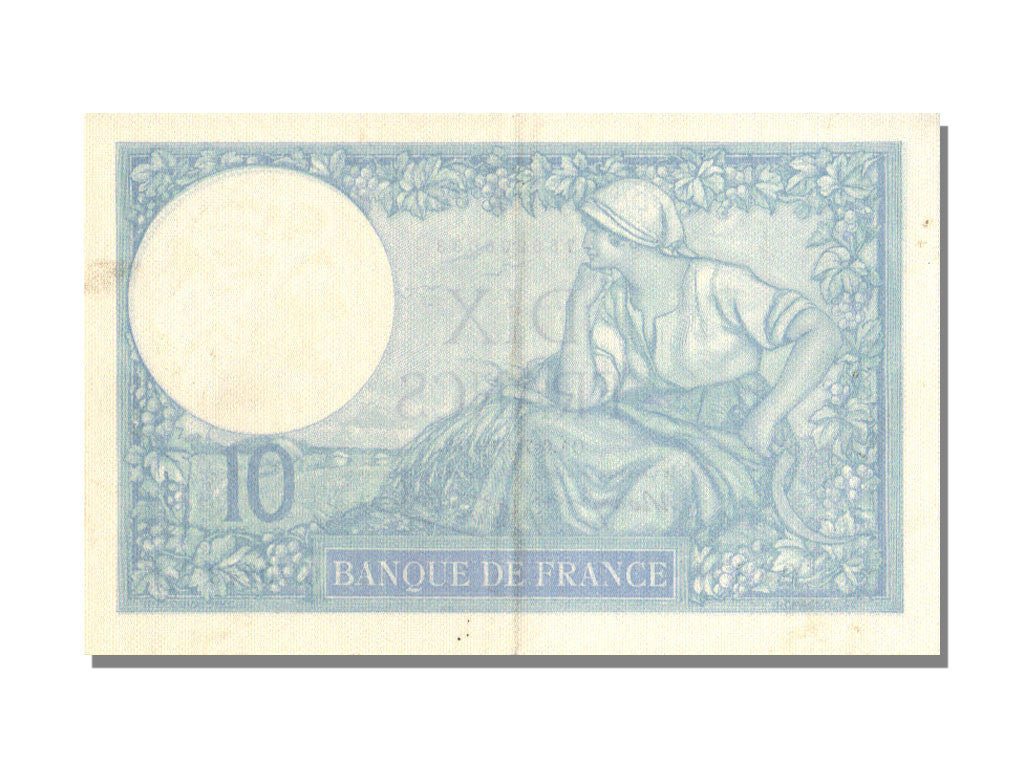 Geldschein, Frankreich, 10 Francs, 10 F 1916-1942 ''Minerve'', 1939, 1939-07-06