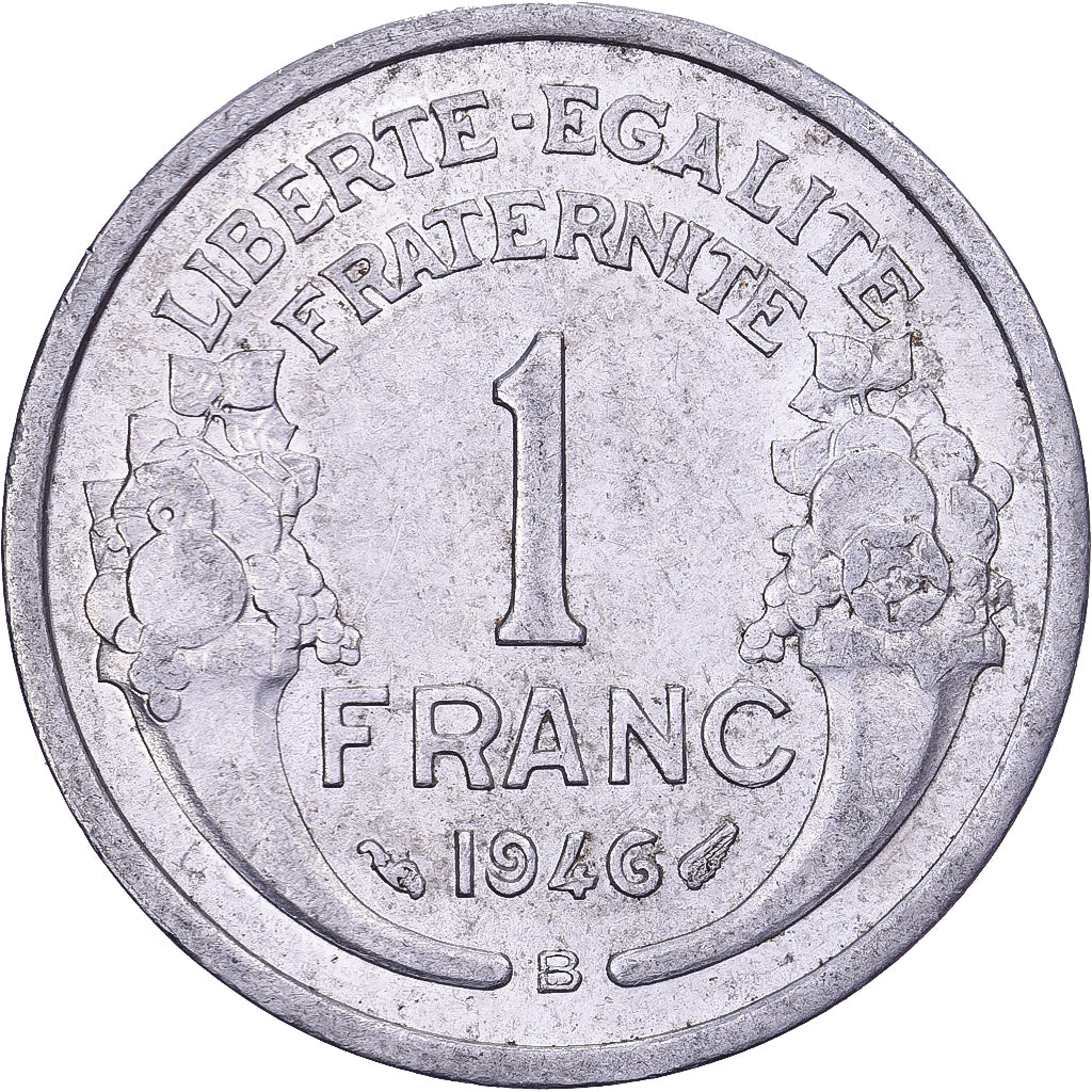 França, Franc, Morlon, 1946, Beaumont le Roger, Alumínio, EF(40-45)