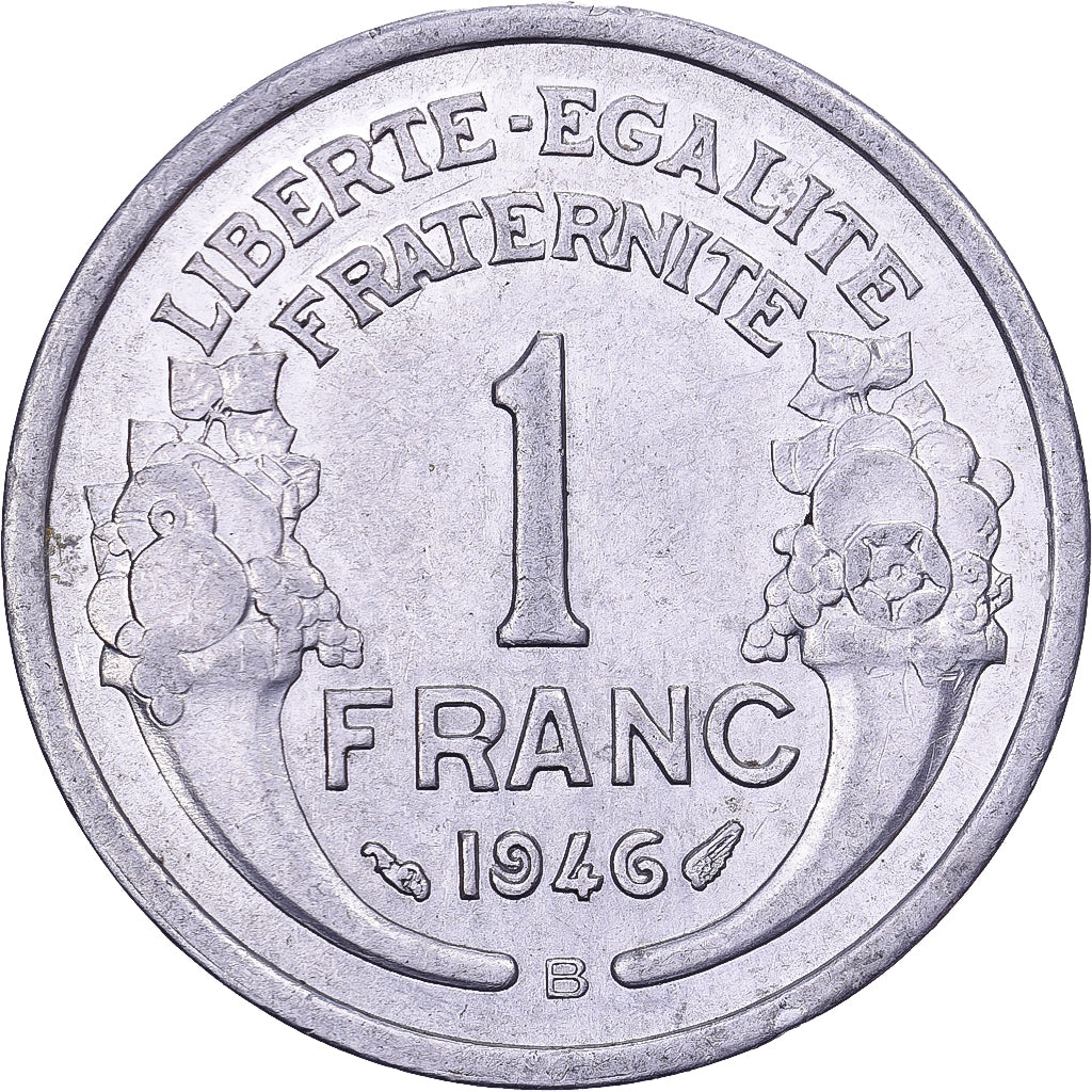 França, Franc, Morlon, 1946, Beaumont - Le Roger, Alumínio, EF(40-45)