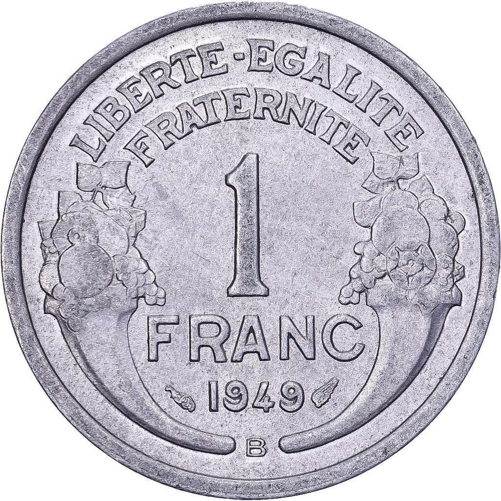 Frankrijk, Franc, Morlon, 1949, Beaumont - Le Roger, Aluminium, ZF+, KM:885a.2