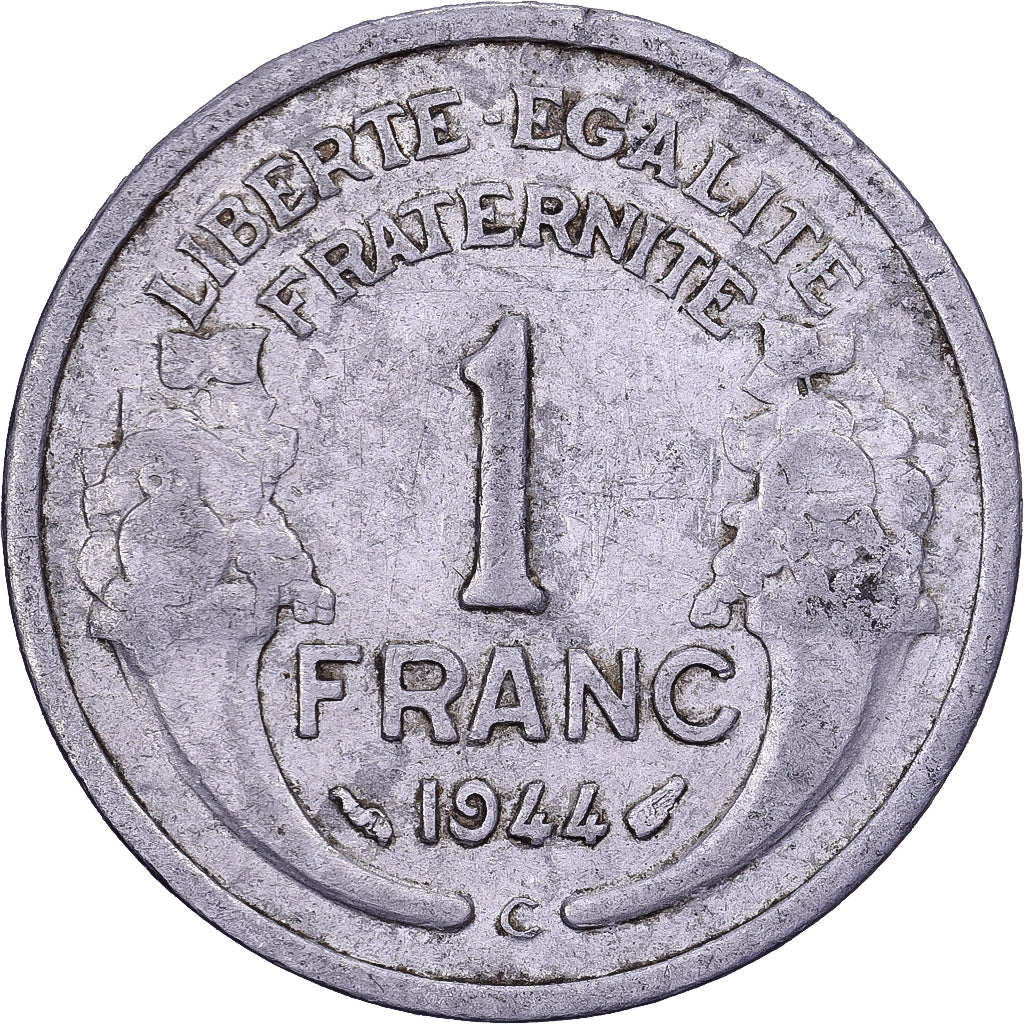 França, Franc, Morlon, 1944, Castelsarrasin, Alumínio, EF(40-45)