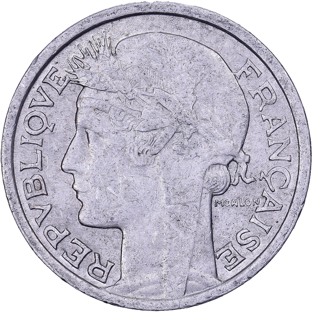 Francja, 50 Centimes, Morlon, 1946, Paris, Aluminium, AU(50-53), KM:894.1a