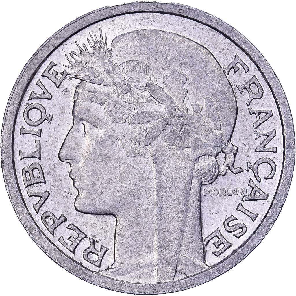 Frankrijk, 50 Centimes, Morlon, 1946, Beaumont le Roger, Aluminium, ZF+