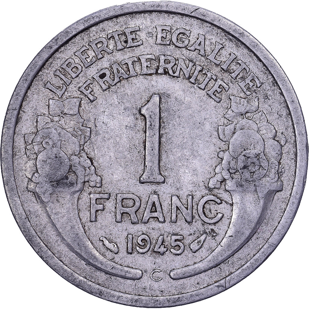 França, Franc, Morlon, 1945, Castelsarrasin, Alumínio, EF(40-45)