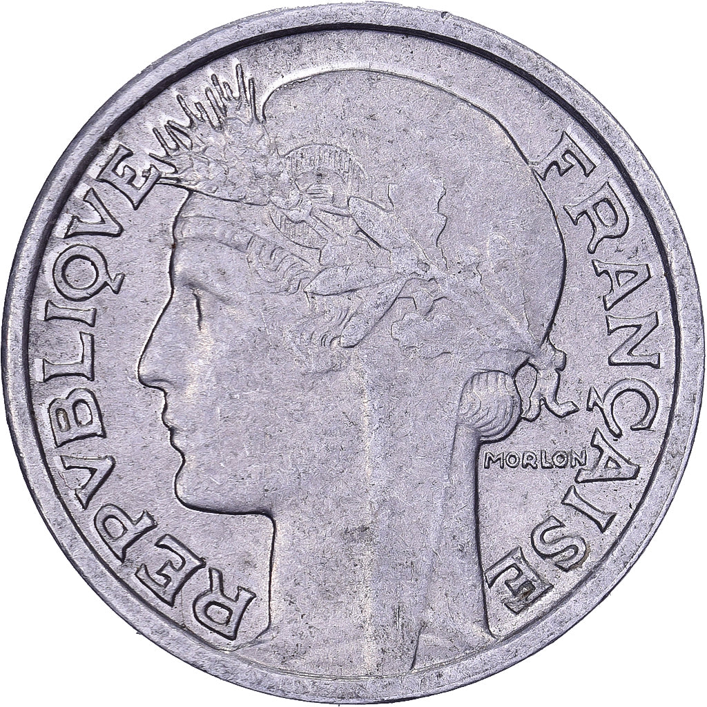 France, 50 Centimes, Morlon, 1947, Aluminum, EF(40-45)