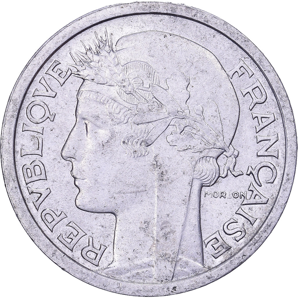 França, Franc, Morlon, 1941, Alumínio, AU(50-53), KM:885a.1