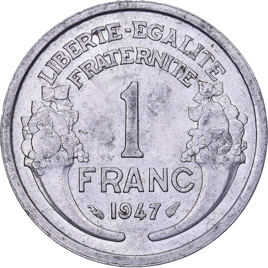 Frankreich, Franc, Morlon, 1947, Aluminium, SS, KM:885a.1