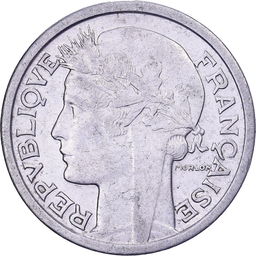 Frankreich, Franc, Morlon, 1946, Aluminium, SS, KM:885a.1