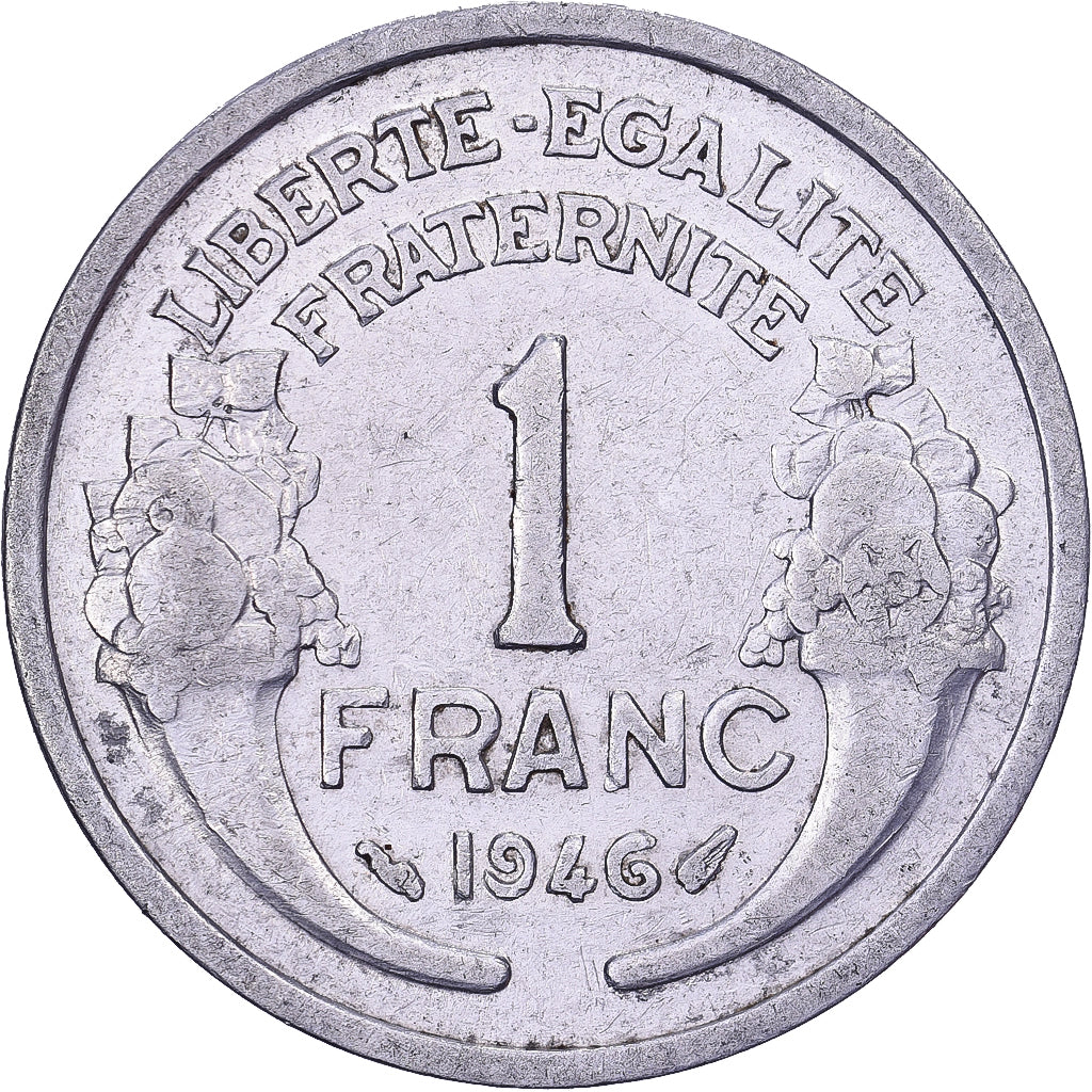Frankreich, Franc, Morlon, 1946, Aluminium, SS, KM:885a.1